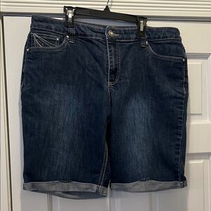 Christopher & Banks Dark Blue Jean Shorts
